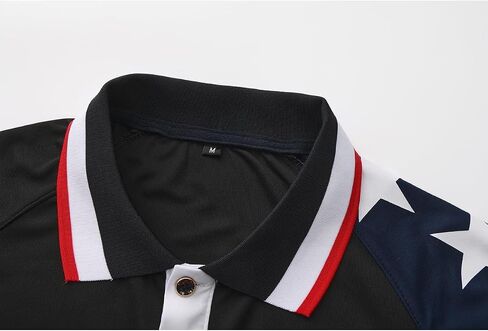 Mens American Flag Patriotic Polo Shirts in Saudi Arabia