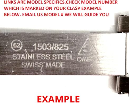EWATHPARTS 20 مم شريط الساعات ارتباط متوافق مع أوميغا سبيد ماستر 20 مم أو 22 مم العروة من الفولاذ المقاوم للصدأ in Saudi Arabia