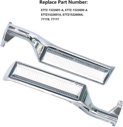 Interior Door Handle All Metal Handle Compatible with Ford Bronco F150 F250 F350 F53 F59 F800 1987-1996 Front Rear Left and Right Side Replaces# 77178 E7TZ-1522601-A (Silver) in Kuwait