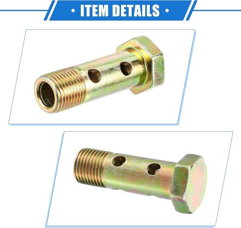 طقم مزدوج البانجو الترباس ، M16x1.5 طول 54 مم متري ترابط خط الفرامل توربو محول عالمي للسيارة نغمة البرونز المعدنية مع الغسالات/الغسالات in Saudi Arabia