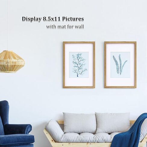 egofine 22x28 إطار صورة الخشب الصلب مغطاة بملفات زجاجية من أجل 18x24 أبيض لتركيب الجدار إطار ملصق معلق رأسيًا أو أفقيًا ، أبيض in Kuwait
