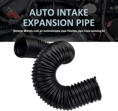 Air Intake Pipe, Retractable Flexible Air Guide Hose, High Temperature Resistant Modified Intake System Accessories, for Most Cars Trucks (Black #76 mm) in Saudi Arabia