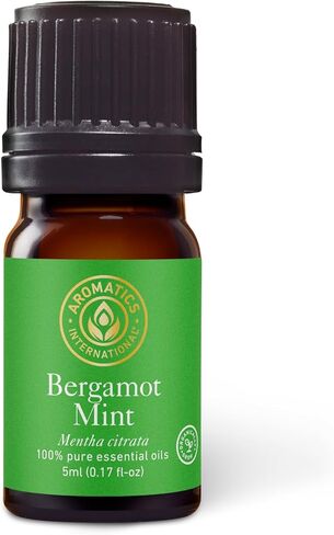 Aromatics International Premium Organic Bergamot Mint Essential Oil 5ml | 100% Pure Essential Oil for Diffusion, Aromatherapy & Wellness Use in Kuwait