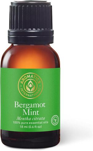 Aromatics International Premium Organic Bergamot Mint Essential Oil 5ml | 100% Pure Essential Oil for Diffusion, Aromatherapy & Wellness Use in Kuwait