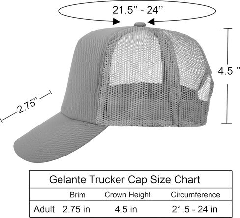 Gelante Polyester Foam Front, Mesh Back 5 Panel Sublimation Trucker Baseball Cap Snapback Hat in Saudi Arabia