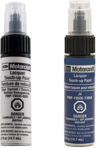 Genuine Ford Motorcraft Touch Up Paint Deep Impact Blue J4 & Clear Top Coat Two Bottle Kit in Saudi Arabia