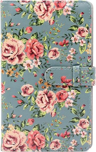 Pattern Printed Photo Album 3 Inch 96 Pockets Mini Picture Compatible with Fujifilm Instax Polaroid Mini 11/8/9/7s/25/70/90 Instant Camera Name Card Holder-Clover in Kuwait