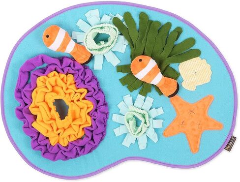 P.L.A.Y. Cute Snuffle Mat for Dogs - Halloween Themed Interactive Food & Treat Mat for Puppies & All Size Dogs - Enrichment Toy, Great for Slow Feeding, Nosework & Foraging Skills - Machine Washable in Saudi Arabia