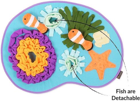P.L.A.Y. Cute Snuffle Mat for Dogs - Halloween Themed Interactive Food & Treat Mat for Puppies & All Size Dogs - Enrichment Toy, Great for Slow Feeding, Nosework & Foraging Skills - Machine Washable in Saudi Arabia