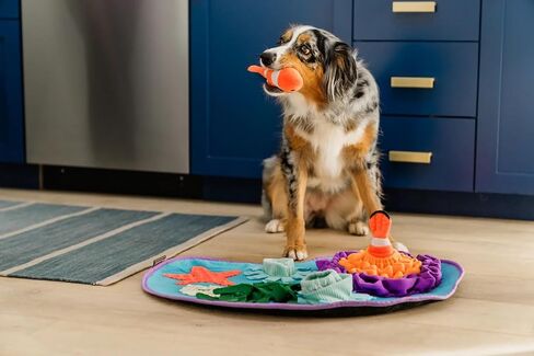 P.L.A.Y. Cute Snuffle Mat for Dogs - Halloween Themed Interactive Food & Treat Mat for Puppies & All Size Dogs - Enrichment Toy, Great for Slow Feeding, Nosework & Foraging Skills - Machine Washable in Saudi Arabia