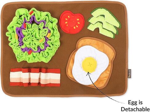 P.L.A.Y. Cute Snuffle Mat for Dogs - Halloween Themed Interactive Food & Treat Mat for Puppies & All Size Dogs - Enrichment Toy, Great for Slow Feeding, Nosework & Foraging Skills - Machine Washable in Saudi Arabia