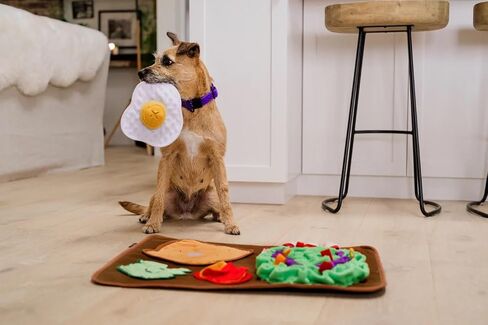 P.L.A.Y. Cute Snuffle Mat for Dogs - Halloween Themed Interactive Food & Treat Mat for Puppies & All Size Dogs - Enrichment Toy, Great for Slow Feeding, Nosework & Foraging Skills - Machine Washable in Saudi Arabia