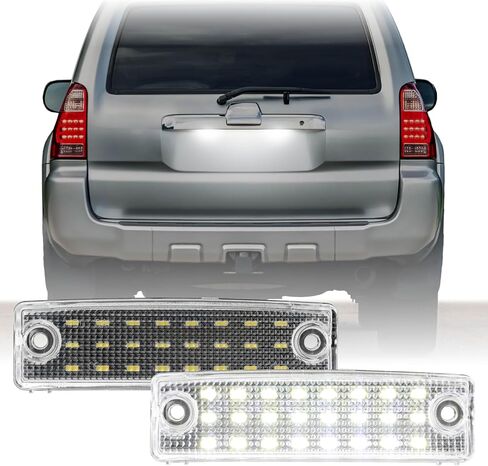 USR 96-23 4 Runner LIGHT LIGHT-مصابيح لوحة ترخيص LED (يسار + يمين)-متوافق مع 1996-2023 Toyota 4 Runner / 2000-2019 Sequoia SUV جميع الطرز (LED White White Bright & Play) in Saudi Arabia