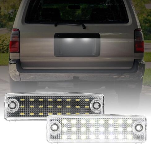 USR 96-23 4 Runner LIGHT LIGHT-مصابيح لوحة ترخيص LED (يسار + يمين)-متوافق مع 1996-2023 Toyota 4 Runner / 2000-2019 Sequoia SUV جميع الطرز (LED White White Bright & Play) in Saudi Arabia