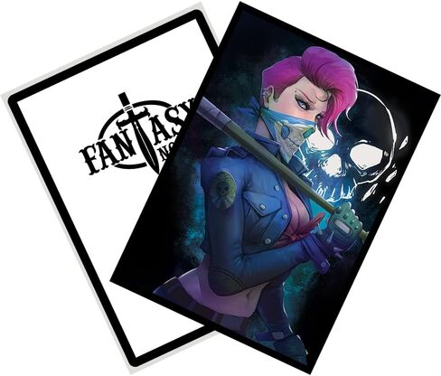 Fantasy North - Aelwyn Alorr - Wood Elf Ranger - 100 Smooth Matte TCG Trading Card Sleeves - Fits Magic MTG Commander Pokemon and Other Card Games - Playing Card Sleeves in Kuwait