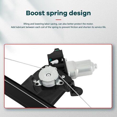 FINDAUTO Power Window Regulator with and Motor Front Left Driver Side fits for 2013-2019 for Nissan Sentra 807219AM0A-PFM in Saudi Arabia