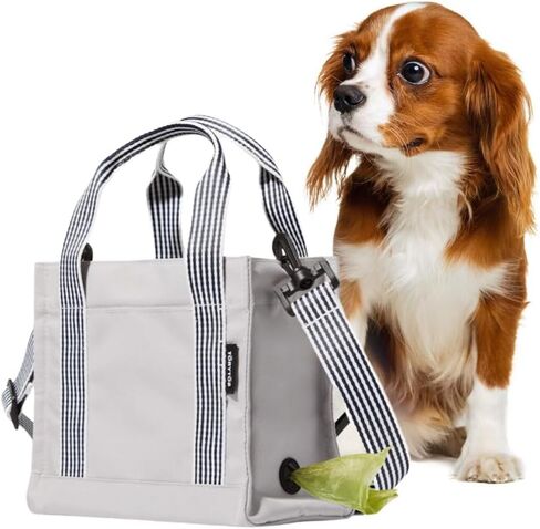 Dog Walking Bag Crossbody Tote | Navy Color | Built-in Poop Bag Dispenser in Saudi Arabia