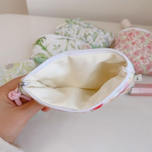 Floral Quilted 2-in-1 Bag Set for Wome Cotton Large Capacity Thickened Handbag Shoulder Tote Mini Organizer Pouch A040 in Saudi Arabia