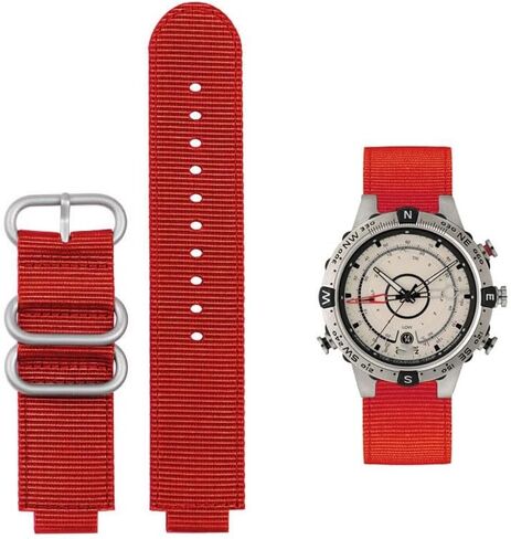 hooson Canvas Convex watch Strap For TIMEX Tide Compass T2N721 T2N720 TW2T76500 TW2T76300 Nylon Wristband Bracelet in Saudi Arabia
