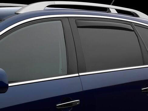 WeatherTech Custom Fit Side Window Deflectors for Toyota Highlander, Highlander Hybrid - (811011IM), Rear Pair - Dark Tint in Kuwait