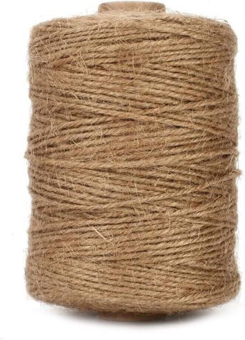 Tenn Well Natural Jute Twine, 1500 Feet 2mm Garden Twine, Brown Jute String for Arts and Crafts, Gardening, Gift Wrapping, Bundling, Recycling, Holiday Decorations in Saudi Arabia