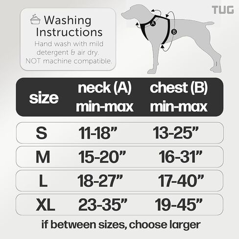 TUG Dog Harness with 2 Leash Connection Points | Adjustable, Padded, Lightweight | Handle on Back | No-Pull Front Clip (XL, Cream) in Saudi Arabia