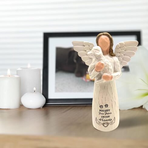 Dog Memorial Gifts for Loss of Dog, Pet Memorial Gifts for Dogs, -Sculpted Hand-Painted Angel Figurines – Loss of Dog Sympathy Gift, Dog Bereavement Gifts, Dog Remembrance Gift, Dog Passing Away Gifts in Saudi Arabia