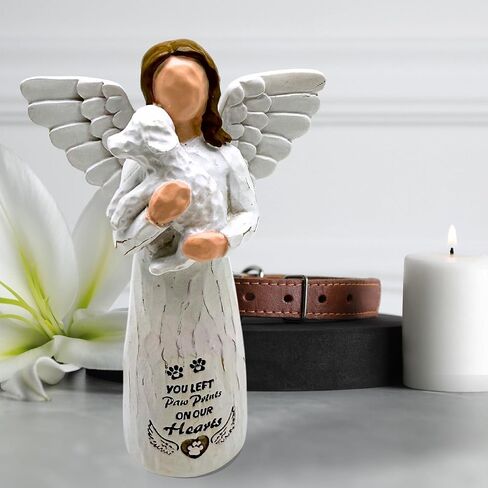Dog Memorial Gifts for Loss of Dog, Pet Memorial Gifts for Dogs, -Sculpted Hand-Painted Angel Figurines – Loss of Dog Sympathy Gift, Dog Bereavement Gifts, Dog Remembrance Gift, Dog Passing Away Gifts in Saudi Arabia
