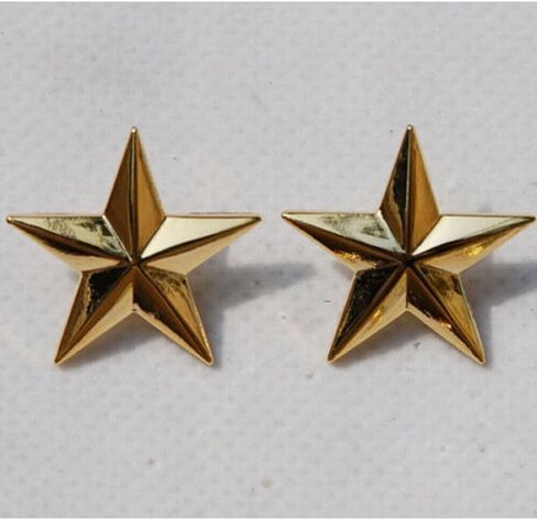 WW2 Pair US Army One Star Brigadier General Rank Insignia شارات الذهب in Kuwait