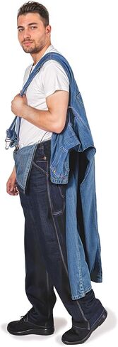 وزرة الدنيم المريحة للرجال - Workwear Dungaree مع الأشرطة القابلة للتعديل وجيوب المنفعة in Kuwait
