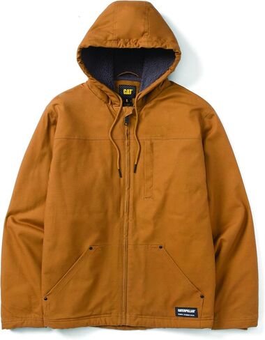 CAT Workwear Men's Caterpillar Hooded Sherpa Lined Zip Up Jacket in Kuwait