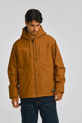 CAT Workwear Men's Caterpillar Hooded Sherpa Lined Zip Up Jacket in Kuwait