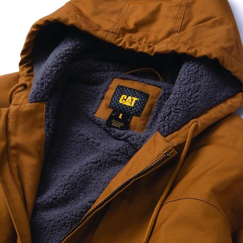 CAT Workwear Men's Caterpillar Hooded Sherpa Lined Zip Up Jacket in Kuwait