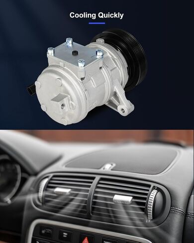 ECCPP AC Compressor Fast Cooling 1999-2006 Fit for Jeep for Grand Cherokee for Jeep TJ Wrangler Air Conditioning Compressor 6 Grooves in Saudi Arabia