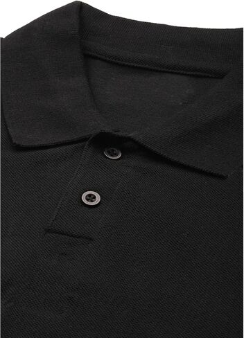 Galaxy by Harvic 5-Pack Men Short Short Pique Pique Pique Shirt Fort Fort مع طوق مضلع ونسيج قطن قطني قابل للتنفس in Kuwait