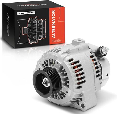 A-Premium Alternator Compatible with Lexus GS400 1998-2000, GS430 2001-2005, LS400 1998-2000, SC430 2002, SC400 1998-2000, 12V 100A 6-Groove Pulley Clockwise, Replace# 27060-50230, 27060-50240 in Saudi Arabia