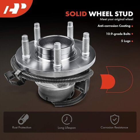 A-Premium Front Wheel Bearing وتجميع المحور مع ABS & 5-Lug متوافق مع Ford & Lincoln & Mercury-2003-2005-Crown Victoria ، Town Car ، Grand Marquis ، Marauder in Saudi Arabia