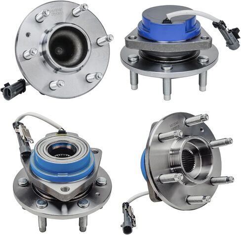 Detroit Axle - استبدال محامل محامل العجلة اليسرى اليسرى والخلفية اليسرى واليمين لعام 2004 2005 2006 2007 Cadillac CTS SRX - 4pc مجموعة in Saudi Arabia