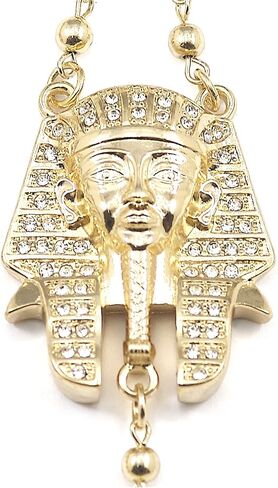 Gwood Pharaoh مع معلقات Ankh Rosary قلادة طويلة 31 بوصة in Kuwait