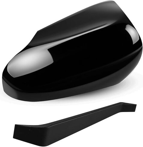Left Driver Side Mirror Cover Cap Fit for Toyota Corolla with Turn Signal 2014 2015 2016 2017 2018, Glossy Black in Saudi Arabia