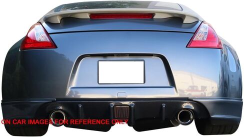 Spoiler Trunk Trunk مسبقًا متوافقًا مع 2009-2021 Nissan 370Z ، Style Style #Kad Gun Metallic ABS Wing المتوفرة من قبل Ikon Motorsports ، 2010 2011 2012 2014 2015 2015 2017 in Kuwait