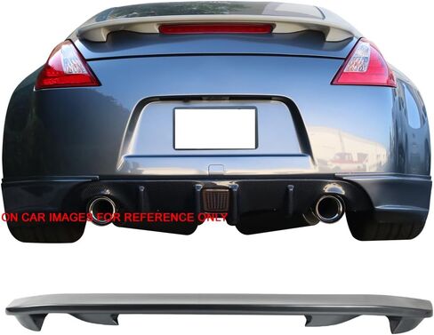 Spoiler Trunk Trunk مسبقًا متوافقًا مع 2009-2021 Nissan 370Z ، Style Style #Kad Gun Metallic ABS Wing المتوفرة من قبل Ikon Motorsports ، 2010 2011 2012 2014 2015 2015 2017 in Kuwait