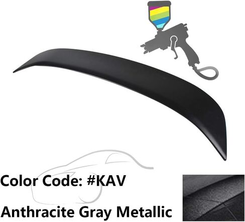Spoiler Trunk Trunk مسبقًا متوافقًا مع 2009-2021 Nissan 370Z ، Style Style #Kad Gun Metallic ABS Wing المتوفرة من قبل Ikon Motorsports ، 2010 2011 2012 2014 2015 2015 2017 in Kuwait