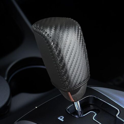 قم بتناسب غطاء مقبض الترس الأصلي للجلد لعام 2007 2008 2009 2010 Chrysler Sebring 2011 2012 2013 2014 Chrysler 200 Automatic Associory (Black Pattern) in Kuwait