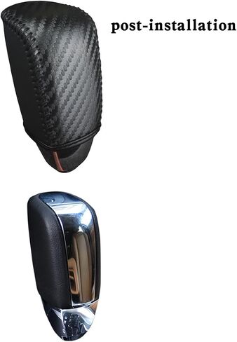 قم بتناسب غطاء مقبض الترس الأصلي للجلد لعام 2007 2008 2009 2010 Chrysler Sebring 2011 2012 2013 2014 Chrysler 200 Automatic Associory (Black Pattern) in Kuwait