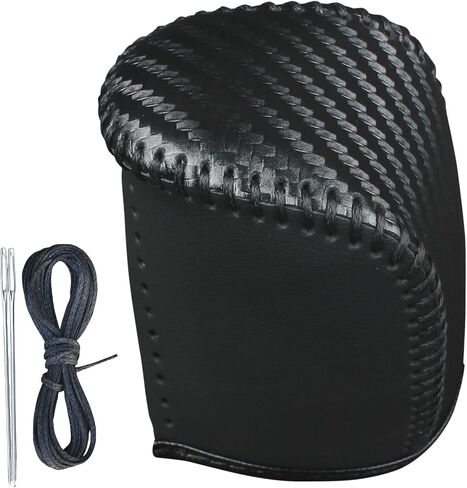 قم بتناسب غطاء مقبض الترس الأصلي للجلد لعام 2007 2008 2009 2010 Chrysler Sebring 2011 2012 2013 2014 Chrysler 200 Automatic Associory (Black Pattern) in Kuwait