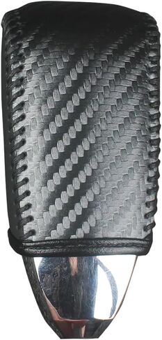 قم بتناسب غطاء مقبض الترس الأصلي للجلد لعام 2007 2008 2009 2010 Chrysler Sebring 2011 2012 2013 2014 Chrysler 200 Automatic Associory (Black Pattern) in Kuwait