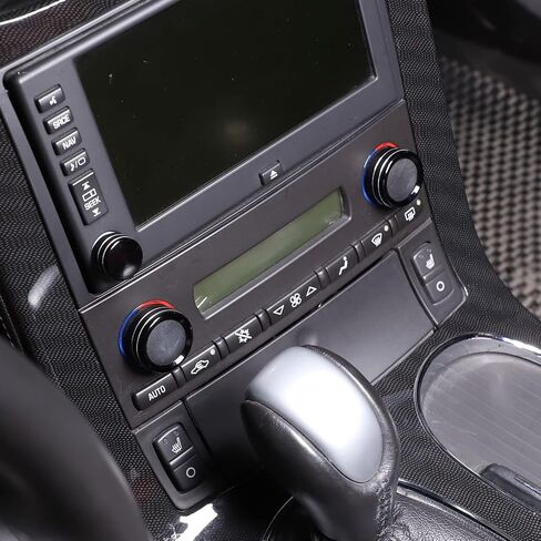 PIUGILH Air Conditioner Volume Tune Knob Cover Fit for Corvette C6 2007-2013 Interior Accessories,Aluminum Center Console AC Switch Knob Cover,3PCS in Saudi Arabia