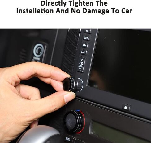 PIUGILH Air Conditioner Volume Tune Knob Cover Fit for Corvette C6 2007-2013 Interior Accessories,Aluminum Center Console AC Switch Knob Cover,3PCS in Saudi Arabia