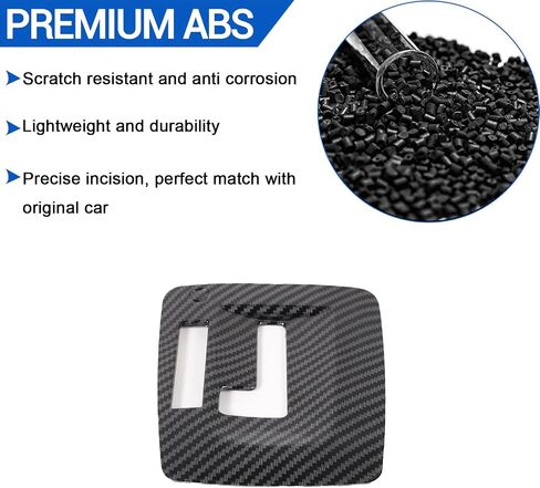 Central Control Gear Shift Panel Trim Cover Fit for Subaru Forester 2013-2018/XV 2012-2017, ABS Gear Shifter Console Anti-Scratch Panel Frame, Fit for with L Shift Version (Carbon Fiber Pattern Black) in Saudi Arabia